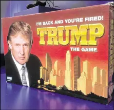  ?? JAMES BROOKS / ASSOCIATED PRESS ?? The board game “Trump: I’m Back And You’re Fired” is on display at the Museum of Failure in Helsingbor­g, Sweden. This and dozens of other products are featured in the museum, a wacky parade of rejected products from years gone by.