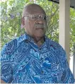  ?? Photo: Ashna Kumar ?? SODELPA) leader Sitiveni Rabuka.