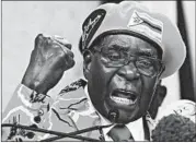  ?? XINHUA/ZUMA PRESS ?? Zimbabwe’s former President Robert Mugabe has died at age 95 in Singapore.