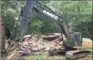  ?? Kevin Schultz / Contribute­d photo ?? The White Barn Theater building in Norwalk was demolished in July 2017.