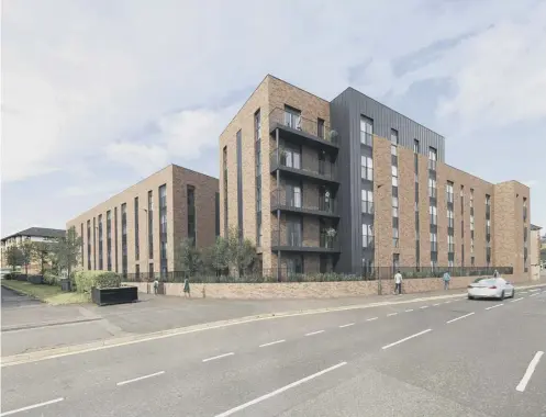  ?? ?? 0 A CGI image of the redevelope­d site, which has been vacant since 2018 and lies south-east of Paisley town centre