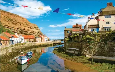  ??  ?? PICTURE PERFECT: The pretty harbour at Staithes (34)