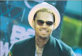  ?? Richard Shotwell Invision/Associated Press ?? CHRIS BROWN is named in the lawsuit, which accuses his friends of repeatedly sexually assaulting the plaintiff during a drug-fueled party at Brown’s estate.