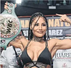  ?? /IMAGO7. ?? Mariana ‘Barbie’ Juárez espera que, junto a su hermana Lourdes, se conviertan en leyendas del boxeo femenil.