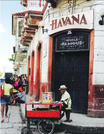  ?? PHOTOS: SHARON LINDORES ?? Café Havana is one of the best places for music in the Getsemani neighbourh­ood.