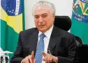  ?? ANDRE DUSEK/ESTADÃO - 11/1/2017 ?? Na onda. Temer vende otimismo para colher popularida­de