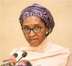  ?? ?? Minister of Finance, Mrs Zainab Ahmed