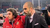  ??  ?? In Liga Juanma Lillo e Pep Guardiola nel 2010