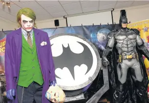  ??  ?? ●●Joker and Batman mannequins