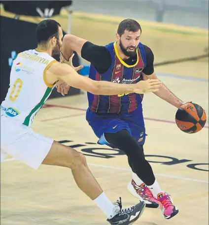  ?? FOTO: MANEL MONTILLA ?? Nikola Mirotic, ante el Betis. Recuperar la mejor versión del ala-pívot es uno de los objetivos antes de la Final Four