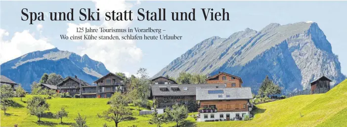  ?? FOTO: IMAGO ?? Einer der markanten Gipfel des Bregenzerw­alds: die Kanisfluh bei Au. Schon längst kommen nicht mehr nur Sommerfris­chler nach Vorarlberg, sondern auch Winterspor­tler.