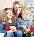  ??  ?? Her own crisis: Antonia Hoyle with her children just before their nanny quit