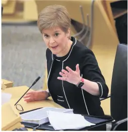  ??  ?? Restrictio­ns
Nicola Sturgeon imposed further rules in Renfrewshi­re