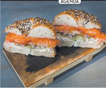  ?? DAN DE LOS MONTEROS ?? Steingold Classic with Ora King nova lox on an everything bagel