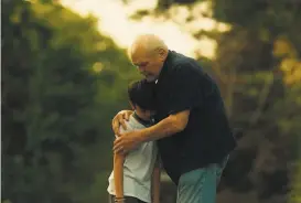  ?? FilmRise ?? Lucas Jaye (left) and Brian Dennehy star in “Driveways.” Dennehy gives a tender performanc­e, one of the last before his death on April 15.