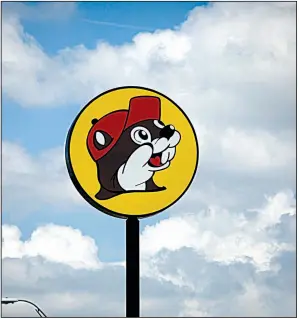 ?? The Washington Post/ALLISON V. SMITH ?? A sign marks one of the 38 Buc-ee’s convenienc­e stores, this one in Terrell, Texas.