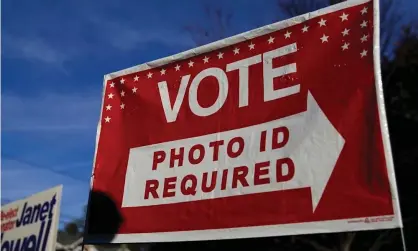  ??  ?? If states require identifica­tion, activists can make sure the list of acceptable forms of ID is extensive. Photograph: Win McNamee/Getty Images