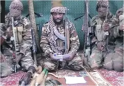  ?? AFP / BOKO HARAM / FILES ?? “Boko Haram is the most ambitious antigovern­ment movement since Biafra,” writes Robert Fulford.