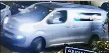  ?? ?? APPEAL: A CCTV image of a van whose occupants may have witnessed the attack in Liverpool
