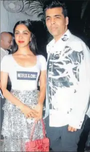  ??  ?? Kiara Advani and Karan Johar