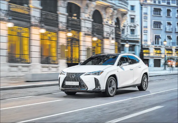  ?? Lexus ?? In the U.S., the UX will be available only with a hybrid powertrain to align with the brand’s work toward the realizatio­n of a carbon-neutral society.