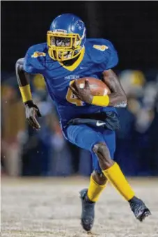  ?? Courtesy of Dudley High School ?? Emmanuel Moseley was a senior quarterbac­k/cornerback who led Dudley High to a 15-0 record and the Class 4A state title.