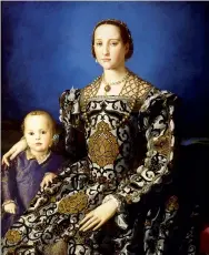  ?? ?? Above: Eleanor and son Giovanni by Bronzino. Top: Florence’s Renaissanc­e glory was largely funded by her in-laws