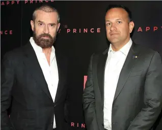  ??  ?? Rupert Everett and Taoiseach Leo Varadkar at the Irish premiere of The Happy Prince in Rathmines, Dublin. Photo: Brian McEvoy. Below: Rachel Riley