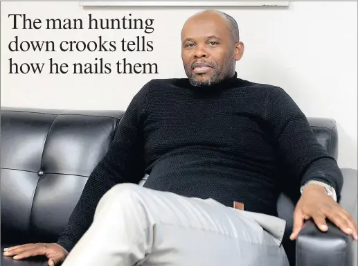  ??  ?? SYNDICATE HUNTER: Major-General Shadrack Sibiya talks to The Star about his unit’s successes in fighting graft involving billions in the City of Joburg. PICTURE: BHEKIKHAYA MABASO