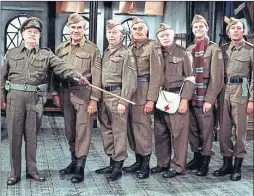  ??  ?? On parade: The original Dad’s Army cast in 1971, from left, Arthur Lowe, John Le Mesurier, Clive Dunn, John Laurie, Arnold Ridley, Ian Lavender and James Beck