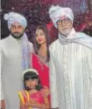  ?? PHOTO: FACEBOOK.COM/ AMITABHBAC­HCHAN ?? Abhishek, Aaradh ya, Aishwarya Rai and Amitabh Bachchan