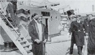  ??  ?? In September 1928 the Sultan of Muscat visited Portsmouth and HMS Tiger.
Picture: Portsmouth News archive.