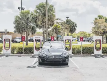  ?? PICTURE: GETTY IMAGES ?? 0 Charging the car while doing a weekly shop could become routine