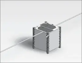  ?? Federal Communicat­ions Commission ?? THE FCC had withheld authorizat­ion because the satellites — less than 4 inches on one side — are too small to be tracked by the U.S. Space Surveillan­ce Network.