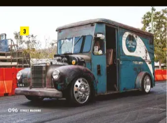  ??  ?? 3
3
Best Engine Bay went to Steve Austin’s insane 1946 Internatio­nal ex-us military mail truck. The 1000hp, blown 528ci Hemi-powered truck is mounted on a custom Chev C30 chassis, with plenty of go-fast bits. Airbags and Alcoa truck rims help complete the crazy custom