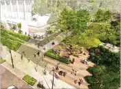  ?? COURTESY OF WOODRUFF ARTS CENTER ?? Woodruff Arts Center’s CEO says the $67 million campus revamp includes landscapin­g and play spaces to provide Midtown access to nature.