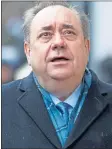  ??  ?? Alex Salmond leaves court before being cleared of sexual assaults in March