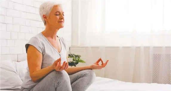  ?? PHOTOS: GETTY IMAGES ?? Meditating stimulates and develops the areas of the brain related to attention and sensory processing — bonus points for adding deep breathing!