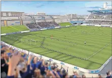  ??  ?? A proposed soccer/multi-use stadium is among several proposals being considered by the Oklahoma City Council for inclusion on MAPS 4. [PROVIDED]