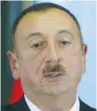  ?? (David Mdzinarish­vili/Reuters) ?? ILHAM ALIYEV