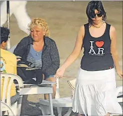  ?? FOTOS: CEDOC PERFIL ?? PLAYA. Susana Iris Alfonso es la niñera de la hija de Cristina.