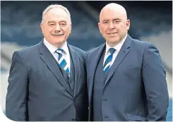  ??  ?? SFA president Rod Petrie and his right-hand man, Mike Mulraney