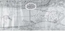  ??  ?? A plan showing the proposed tunnel (circled) to hide the railway from Dalmally to Inveraray from the Duke’s view when passing through his policies.