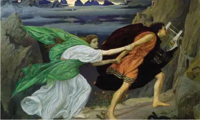 ?? (Collection of Naoma Tate) ?? Amore e morte Sir Edward John Poynter, «Orfeo e Euridice», 1862, olio su tela