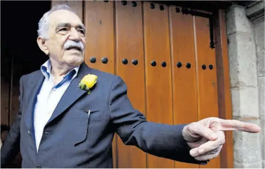  ?? Mario Guzmán / Efe ?? Gabriel García Márquez en su residencia de Ciudad de México, en una imagen de 2014,