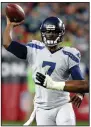  ?? (AP/Rick Scuteri) ?? Former Arkansas Razorbacks
quarterbac­k Tarvaris Jackson died in an automobile accident Sunday night in Alabama. Jackson spent 10 years in the NFL with the Minnesota Vikings, Seattle Seahawks and Buffalo Bills.