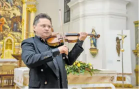  ??  ?? Violinist Orest Shourgot izveo je sonate za violinu J. S. Bacha