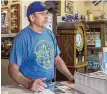  ??  ?? Tim Sweet, who runs the Billy the Kid Museum with his father, Don, and mother, Lula, said business is booming at the museum now that coronaviru­s restrictio­ns are being relaxed. “People are tired of being cooped up,” he said.