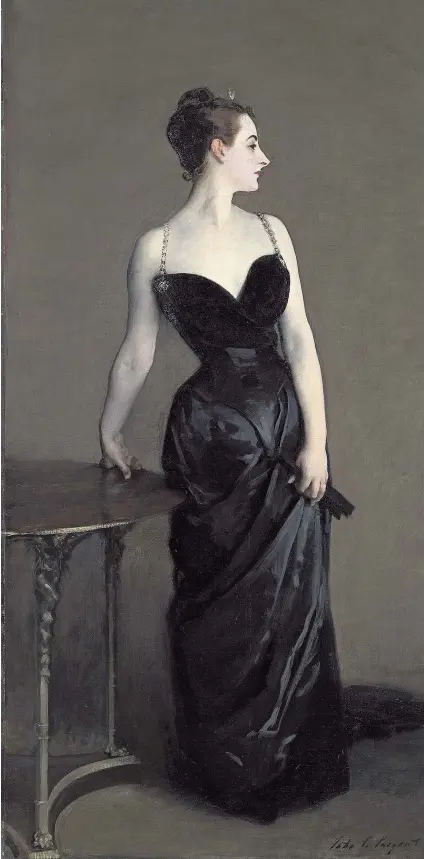  ?? ?? Dressed to impress: Sargent’s Madame X is given pride of place