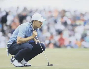  ??  ?? 0 Jordan Spieth was reduced to spectating, but he showed what was possible with his last round.